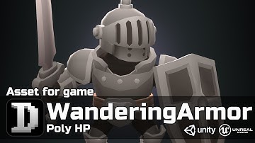 Poly HP - WanderingArmor | 3D | For UE/Unity | Game Ready