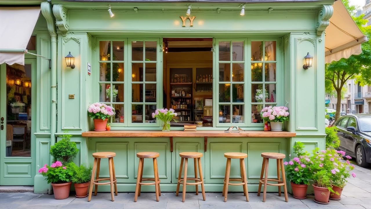 Warm Piano Jazz by the Coffee Shop | Gentle Jazz with Peaceful Spring for Work, Study, Focus