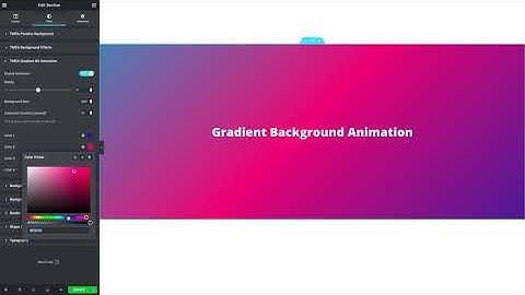 TM Elementor Addons - Gradient Background Animation