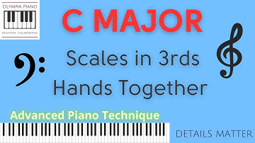 Become an Expert On C Major Piano Scales Separated by 3rds (not 3rds in one hand) | Advanced Piano