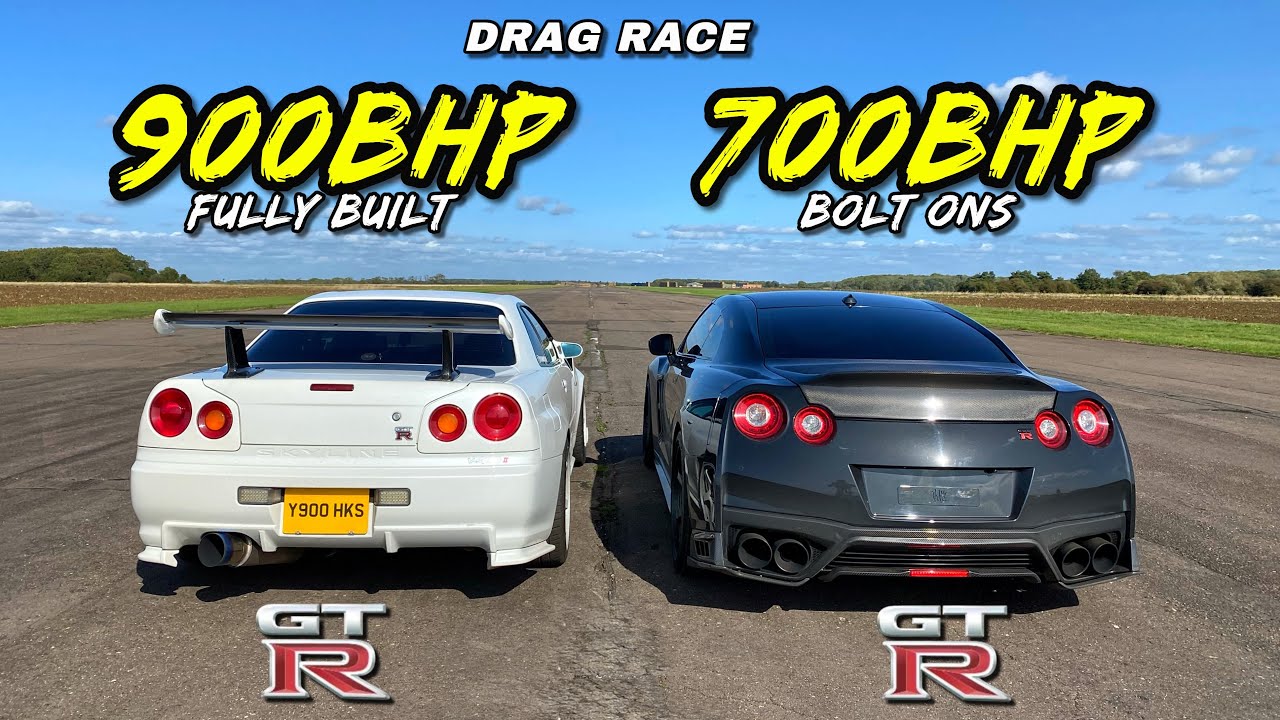1/24スケール 日産スカイラインGT-R(R34)VS日産GT-R(R35) R34 Nissan Skyline GT-R Vs R35 GT-R: The Ultimate Godzilla