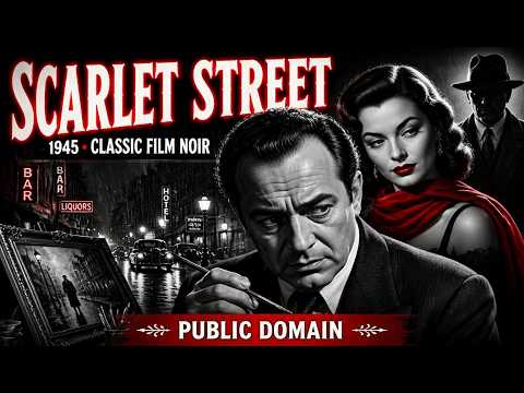 Scarlet Street (1945) | Classic Film Noir Crime Drama | Public Domain