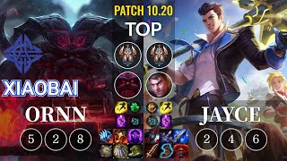 ES Xiaobai Ornn vs Jayce Top - KR Patch 10.20