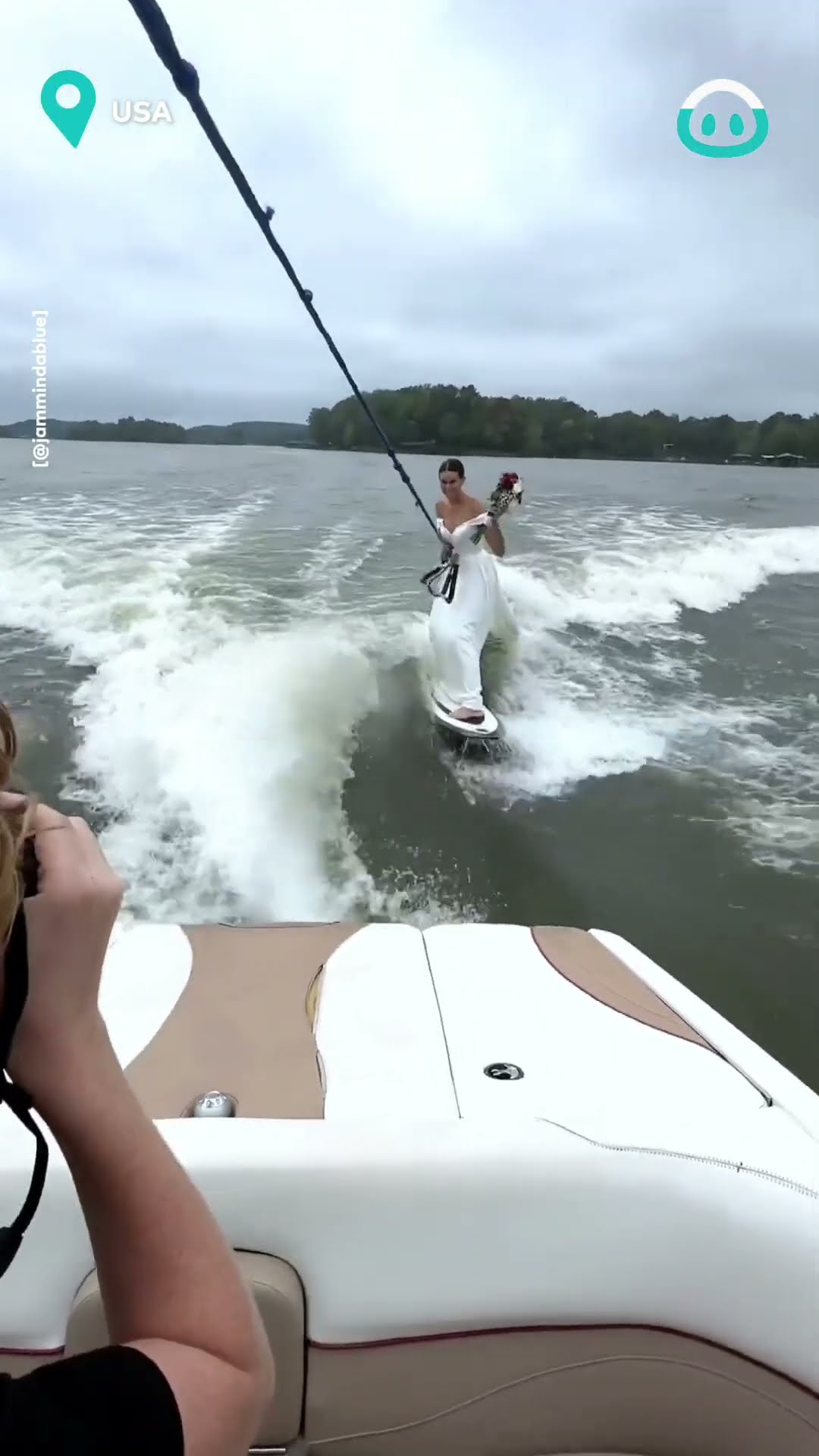 INSANE Wakeboarding Wedding Photoshoot || ViralHog