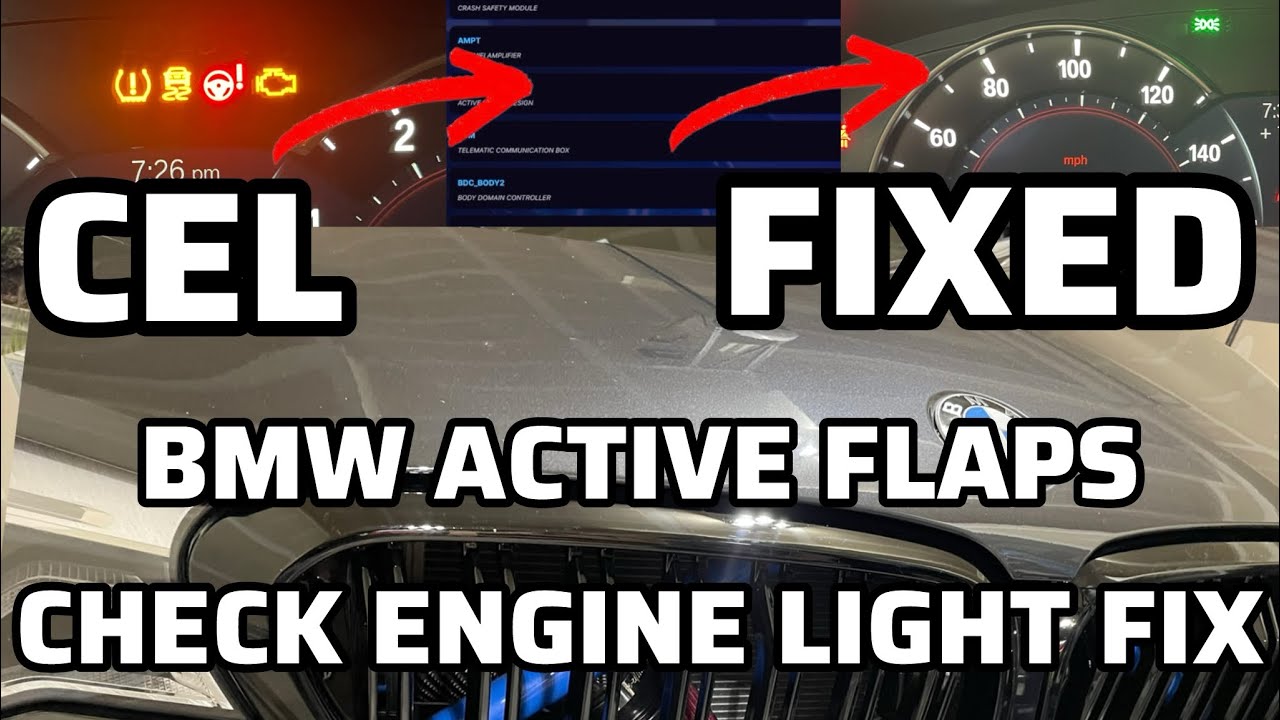 How To EASILY Fix A BMW Active Flaps Check Engine Light - YouTube