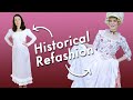 Refashioning old costumes + advice for beginner costumers | Failed Regency Dress to 1780 Accessories