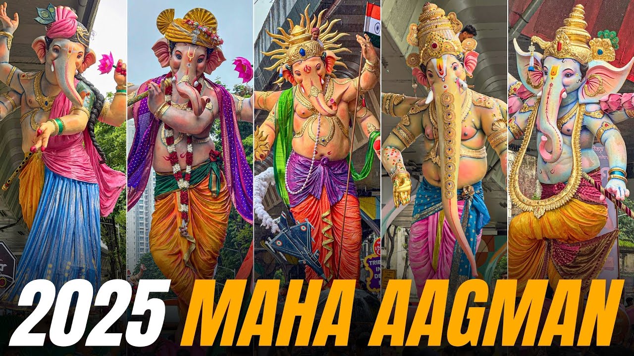 2025 Mumbai Ganpati Maha Aagman Sohala 😍❤️ | Grand Arrival Of Lord Ganesha In Mumbai