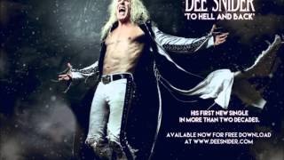 Dee Snider TO HELL AND BACK