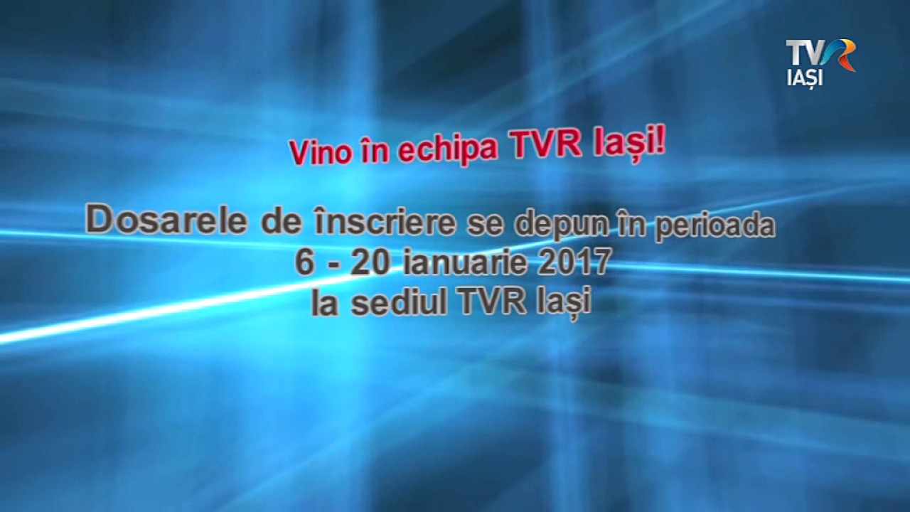 Anunt Angajare Pompier 2017 TVR Iasi mediacom internet
