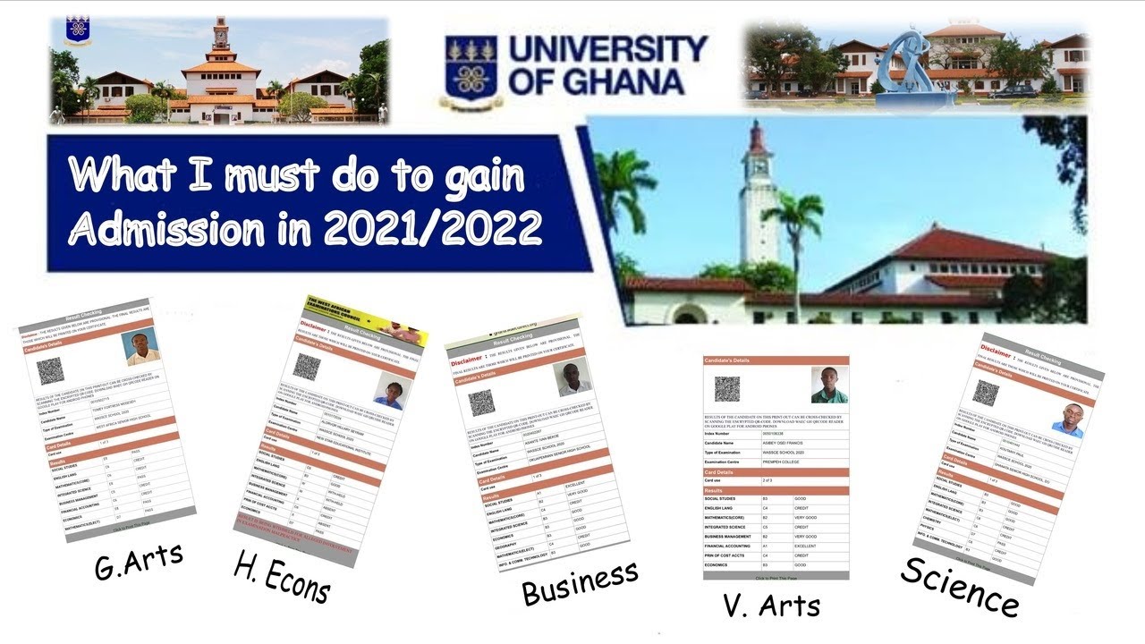 Don't get disqualified to University of Ghana for the 2021 Admissions.