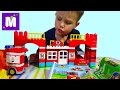 Пожарная станция Лего Дупло 10593 играем в конструктор с машинками Lego Duplo