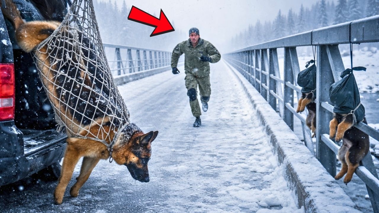 Left to Die on the Bridge… But a Mother Dog Chose to Fight for Her Puppies
