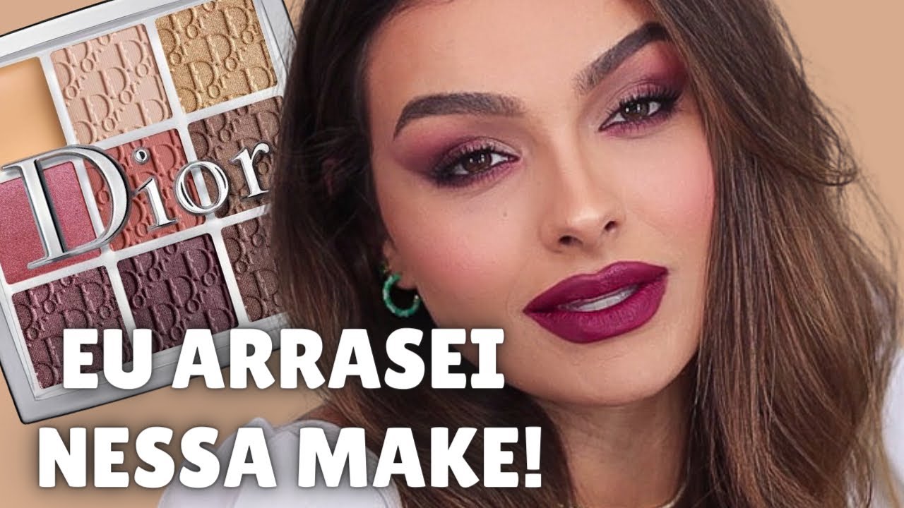 DIOR MAKEUP: Testei paleta de sombras Backtage | Tutorial de maquiagem marcante para você arrasar