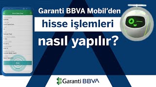 Garanti BBVA Mobil’den Hisse İşlemleri nasıl yapılır?