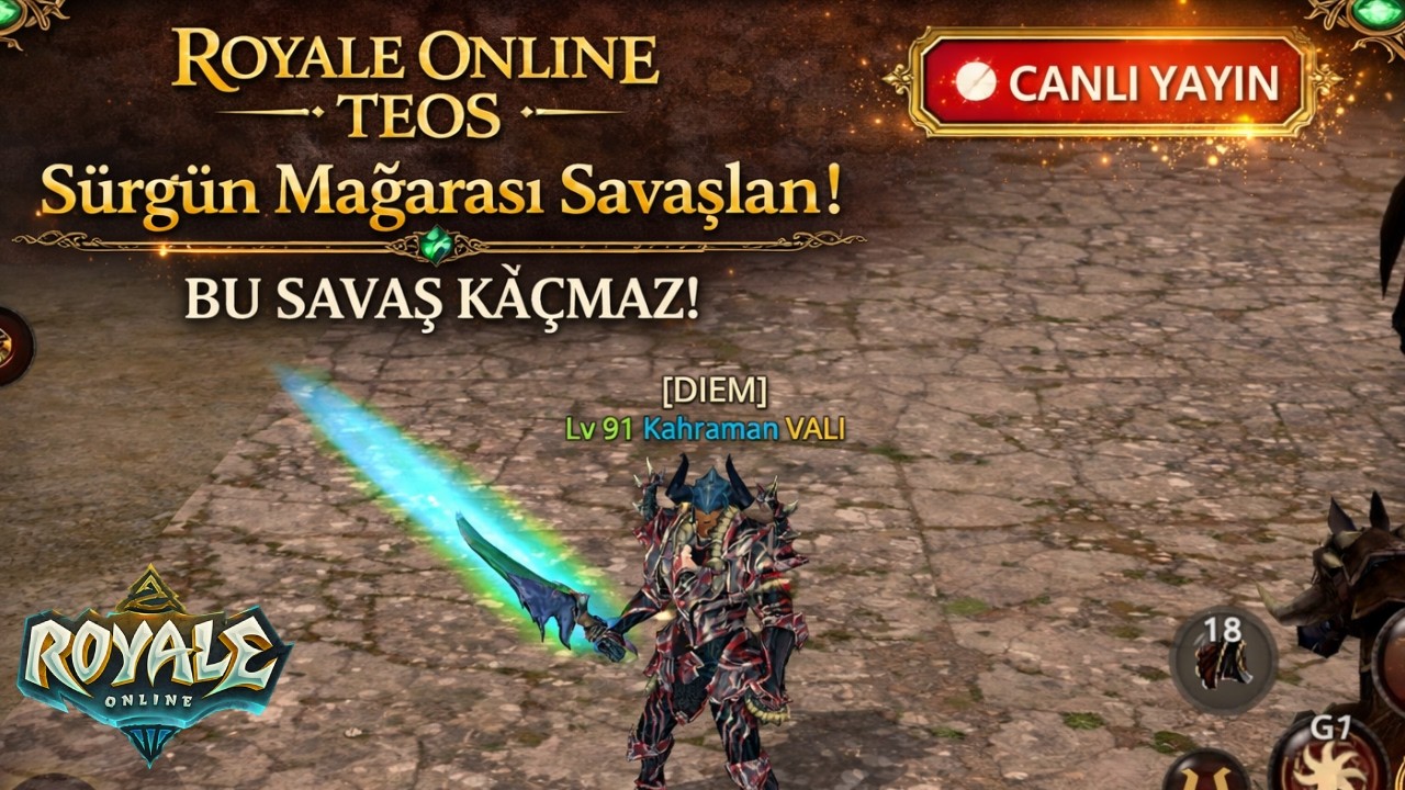 Royale Online TEOS - Sürgün Mağarası Savaşları! Bu Savaş Kaçmaz🌙 #royale2 #royaleonline