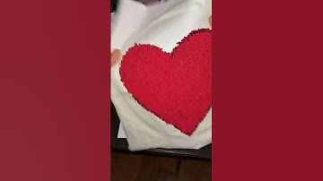 Handmade punch needle cushion (sped up)-full video available