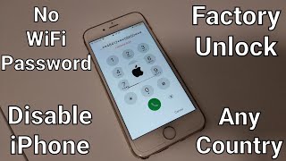 how to unlock any Disable iPhone without WiFi & Password (New Update)