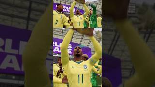 Brazil wins the World Cup #fifa #football #worldcup #neymar #vinijr #sport #easports #brazil #usa