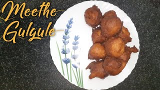 Meethe Gulgule | How to make meethe gulgule | Meethe Gulgule recipe | Sweet Fritters |