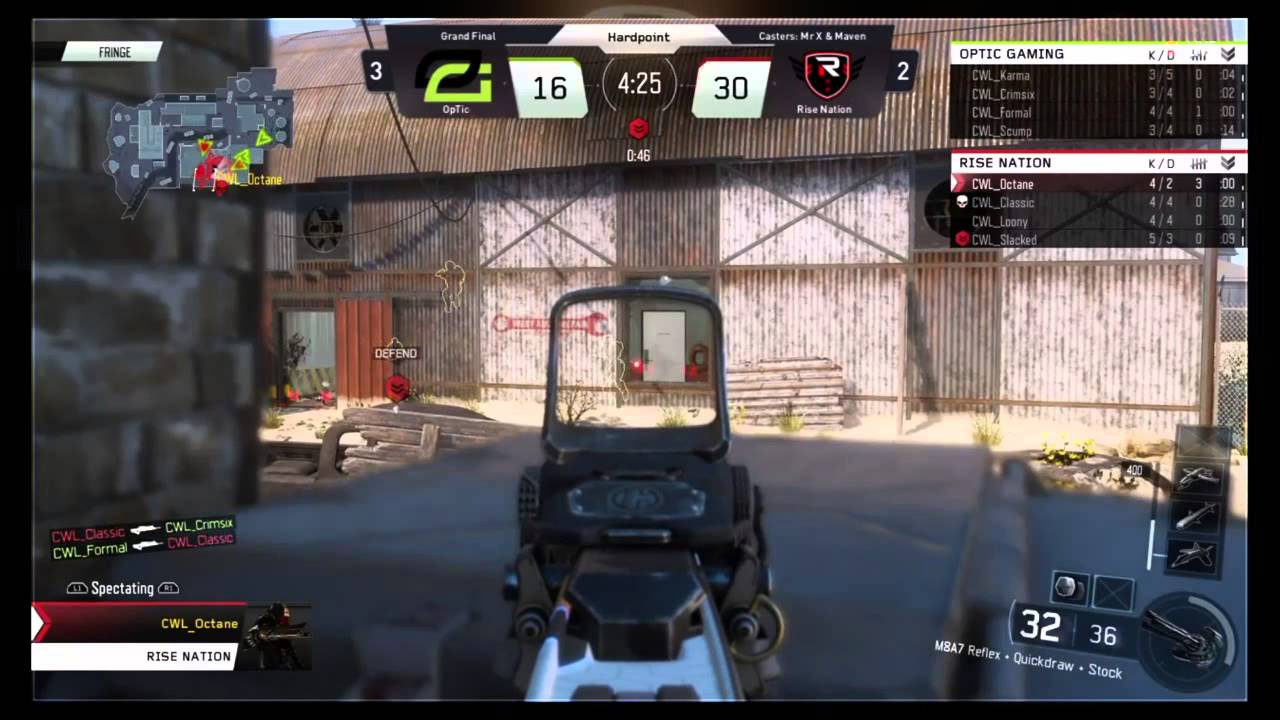 CWL Stage 1 Grand Finals | Optic Gaming vs Rise Nation | Game 6 Elimination Game Hardpoint