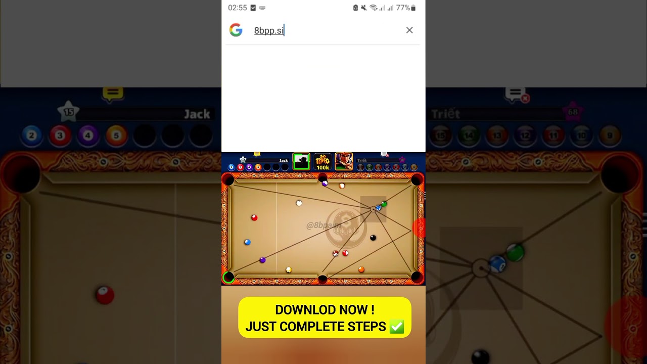 8 ball pool guideline tool free new version ✅️ #8ballpool #8ballpoolguidlinehack #viralvideo #usa