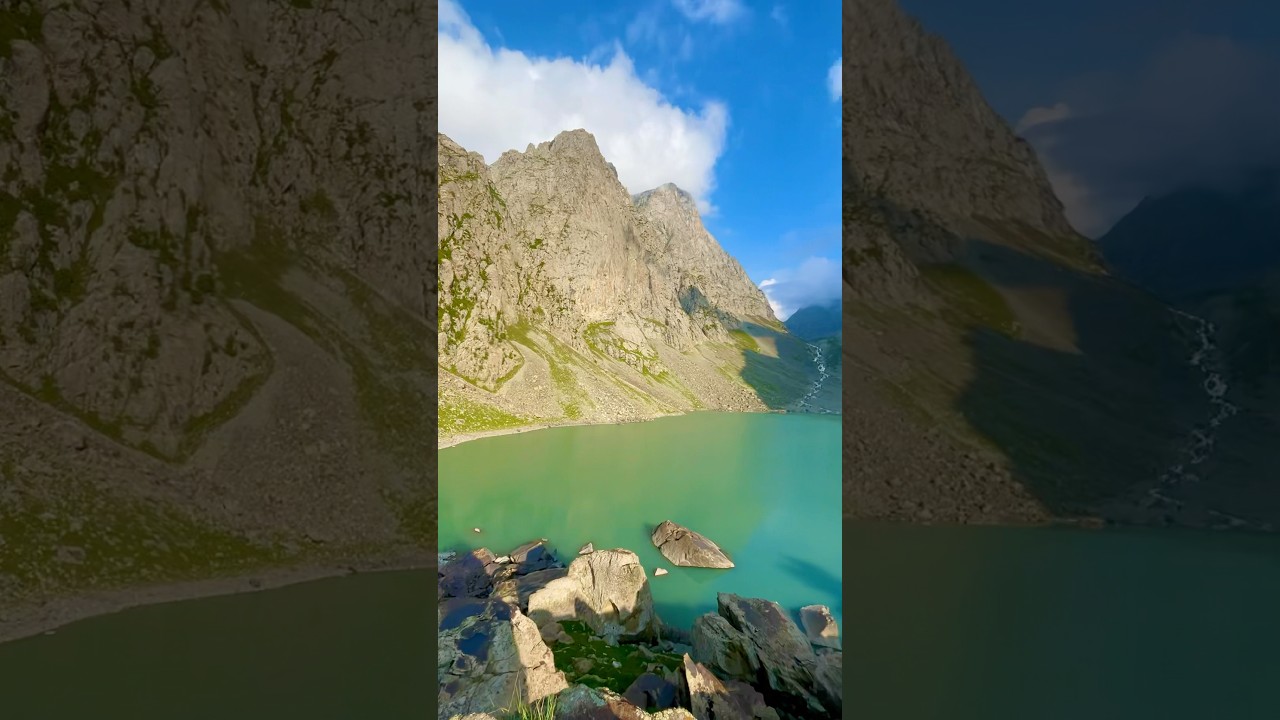 Beautiful view of spinkhore Lake 