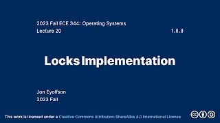 Locks Implementation (2023 Fall ECE 344 Section 2)