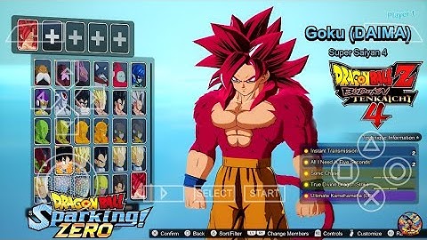 New DBZ TTT Mod Budokai Tenkaichi 4 Sparking Zero Best ISO Mod PPSSPP