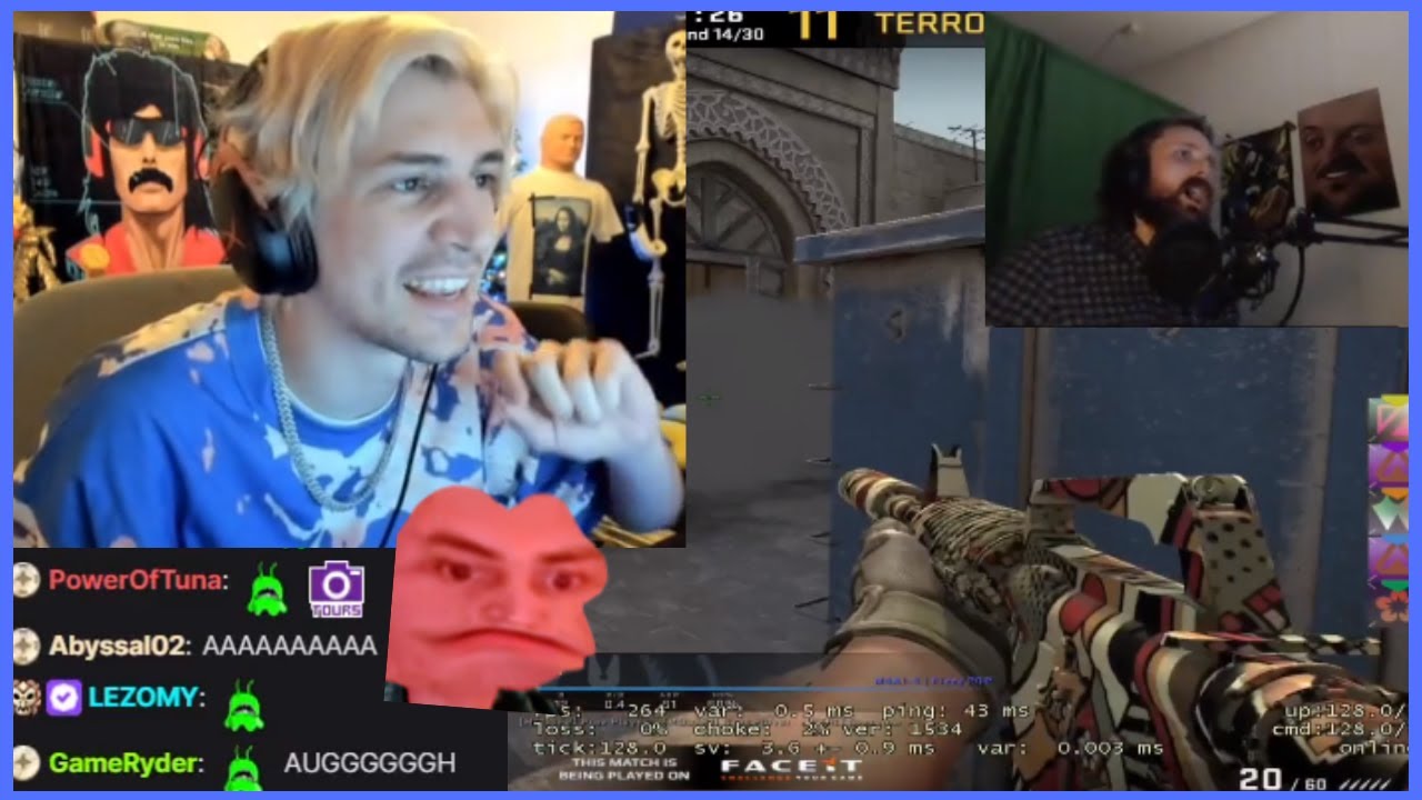 xQc reacts to Forsen raging during CSGO - YouTube