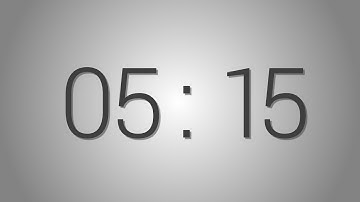 5 Minutes 15 seconds countdown Timer - Beep at the end | Simple Timer (five min fifteen sec)