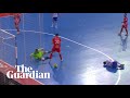 Fair play futsal player refuses to score after opponent goes down injured