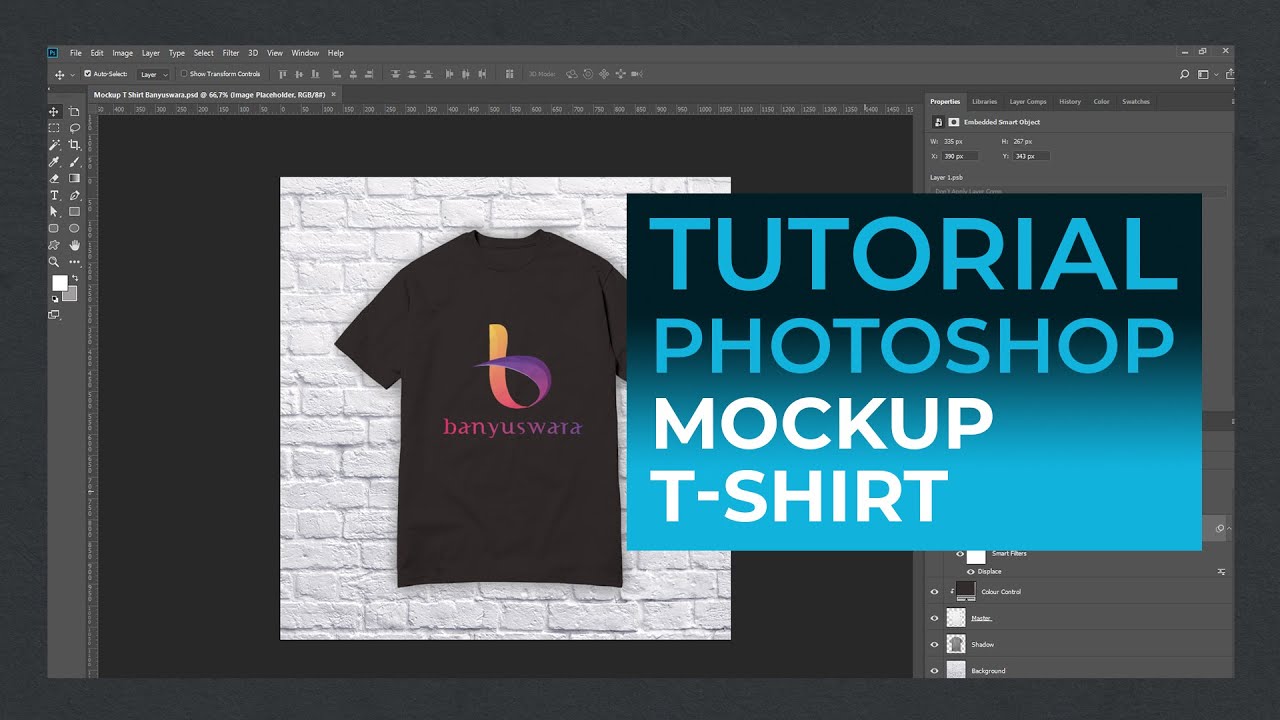 Download Tutorial Photoshop | Cara Membuat Mockup T-Shirt / Kaos ...