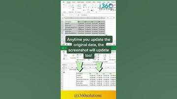 How to Use Camera Tool in Excel  #trending #excel #fun #tricks