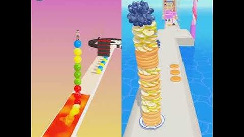 Pancake 🥞🥞 Vs Stack Rider Gameplay All Levels Android,iOS BIG UPDATE MAX LEVEL Vs#1