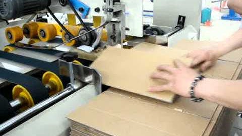 Semi-auto corrugated carton box folder gluer machine