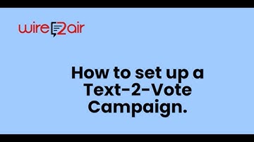 How to Set-Up Text to Vote or SMS Polling Campaign? TXTImpact