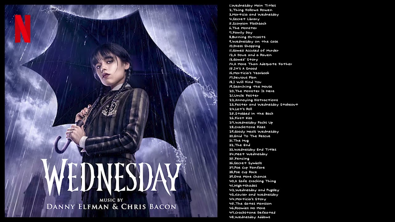 Wednesday Netflix Soundtrack🔪 Wandinha Trilha Sonora Completa 🖤 Wednesday  Addams