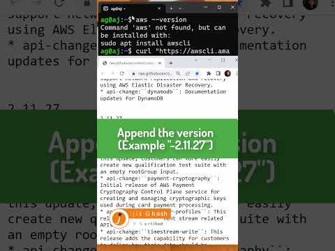 Video: Was ist die aktuelle Version der AWS CLI?