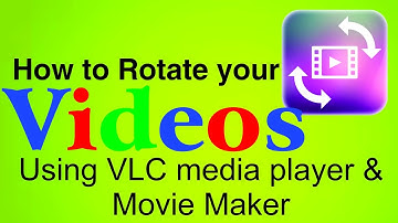 How to rotate or flip your videos using VLC media player and Movie maker