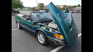 1993 Saab 900 Turbo Convertible Eucalyptus green, Garage kept, 62k Miles ! Slideshow screenshot 3