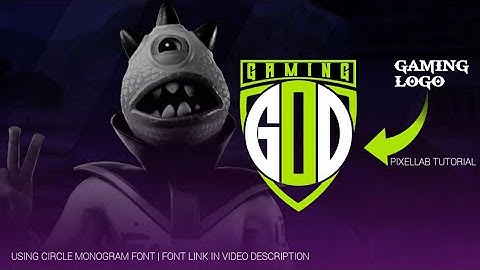 how to make gaming logo | Text Gaming logo | monogram logo |Pixellab tutorial