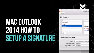 In this video, i'll show you how easy it is to create an email
signature outlook 2014 on a apple mac computer. the new exclusively
offered o...
