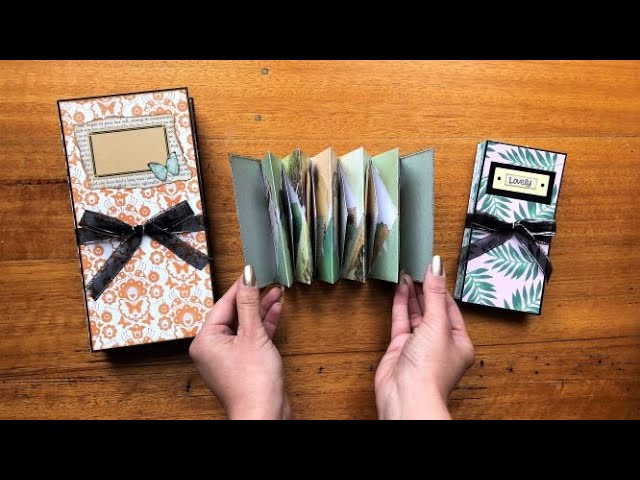 Accordion Spine Mini Scrapbook Album Tutorial – Sunday L Designs.com