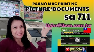 How to print pictures/documents via Ibon machine, 711 Store🇹🇼 | @JOHONA