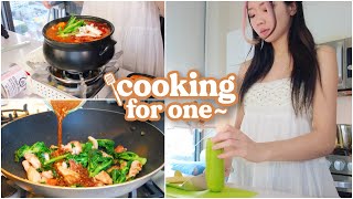 cooking alone at home 🍜 easy asian recipes :)