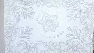 Simple pencil drawing Rangoli #art #rangoli #pencildrawing screenshot 4
