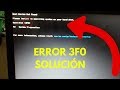 Error (3F0) computadoras HP Boot Device Not Found | SOLUCION 2020