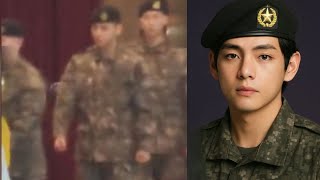 27 minutes ago! Taehyung appears at the military opening ceremony