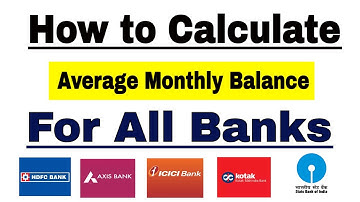 How To calculate Average Monthly Balance In Bank Account