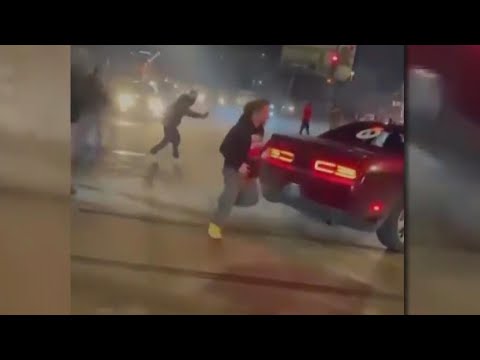 Woman thrown from car, run over in dangerous street takeover